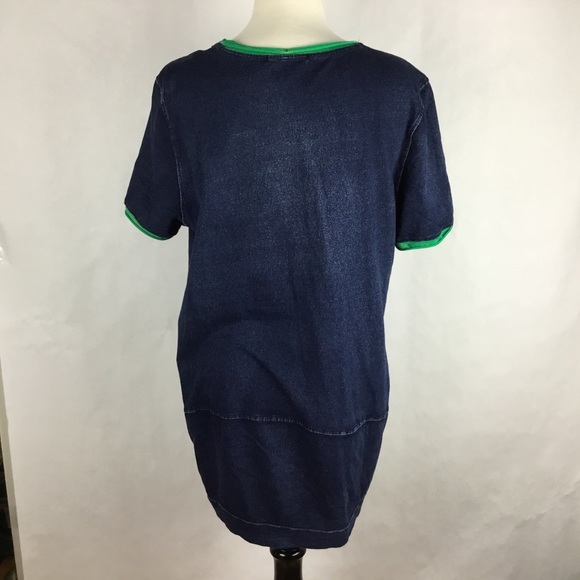 Women Tunic Top Denim Stretch Spider Web Size XXL - Picture 8 of 8